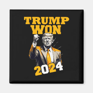 Donald Trump Won 2024 Verkiezing Inauguratie Manne Magneet