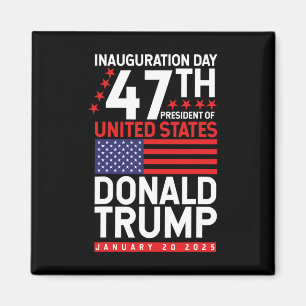 Donald Trump Won 2024 Verkiezing Inauguratie Manne Magneet