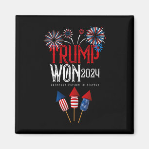 Donald Trump Won 2024 Verkiezing Inauguratie Manne Magneet