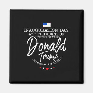 Donald Trump Won 2024 Verkiezing Inauguratie Manne Magneet