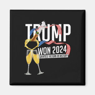 Donald Trump Won 2024 Verkiezing Inauguratie Manne Magneet
