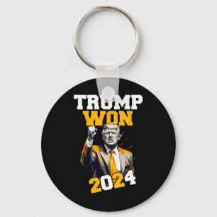 Donald Trump Won 2024 Verkiezing Inauguratie Manne Sleutelhanger