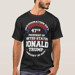 Donald Trump Won 2024 Verkiezing Inauguratie Manne T-shirt