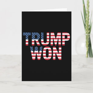 Donald Trump Won 2024 Verkiezingen Republikeinse W Kaart