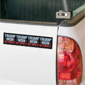 Donald Trump won Get Over It 2024 Trump won Bumpersticker (Op Truck)
