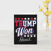 Donald Trump won Get Over It 2024 Trump won Electi Kaart (Gele Bloem)