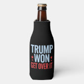 Donald Trump won Get Over It 2024 Trump won Flesjeskoeler (Fles Voorkant)