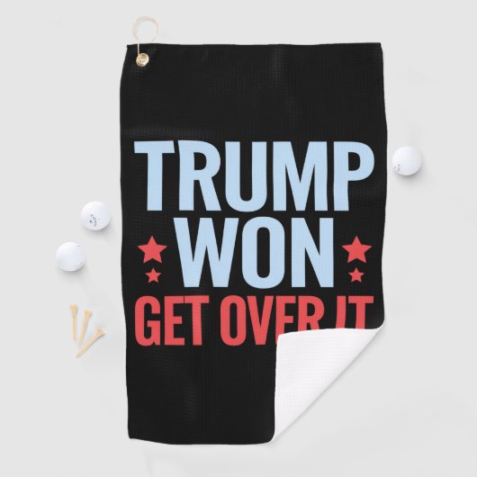 Donald Trump won Get Over It 2024 Trump won Golfhanddoek (Insitu)