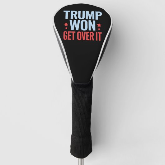 Donald Trump won Get Over It 2024 Trump won Golfheadcover (Voorkant)