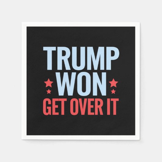 Donald Trump won Get Over It 2024 Trump won Servet (Voorkant)