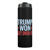 Donald Trump won Get Over It 2024 Trump won Thermosbeker (Voorkant)