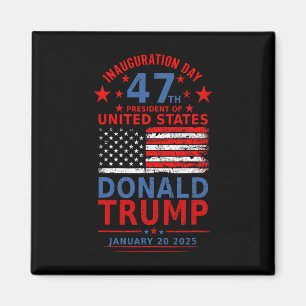 Donald Trump Won inauguratie mannen 2024 verkiezin Magneet