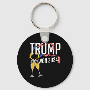 Donald Trump Won inauguratie mannen 2024 verkiezin Sleutelhanger