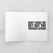 DONALD TRUMP WOODEN SPOON FUNNY BIRTHDAY KAART (Binnen)