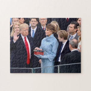 Donald Trump wordt gedragen als President Legpuzzel