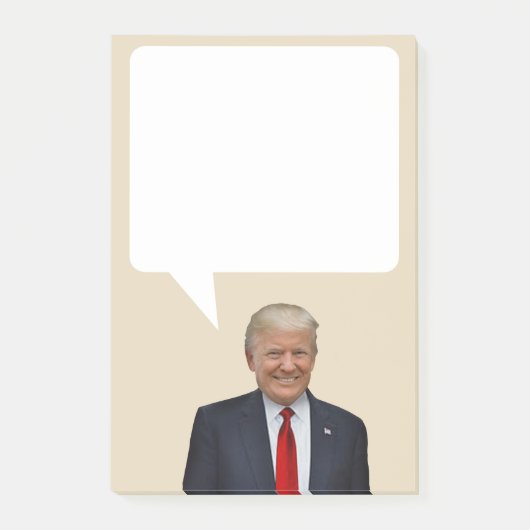Donald Trump zegt over de toespraak van het Presid Post-it® Notes (Voorkant)
