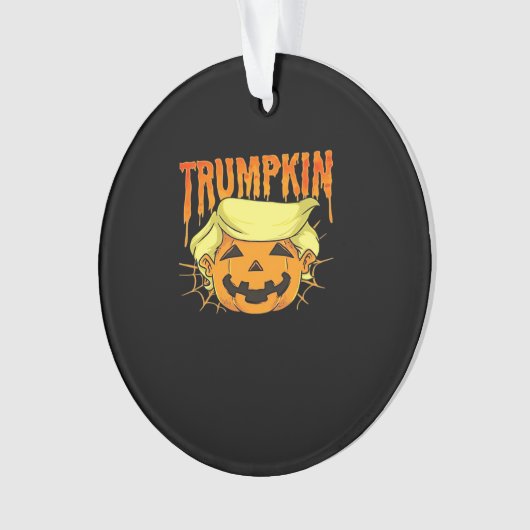 Donald Trumpkin Funny President Party Halloween NL Ornament (voorkant)