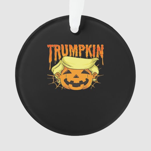 Donald Trumpkin Funny President Party Halloween NL Ornament (voorkant)