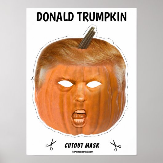 Donald Trumpkin Halloween Mask Poster (Voorkant)