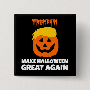 Donald Trumpkin maak Halloween weer geweldig Vierkante Button 5,1 Cm