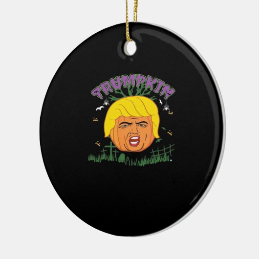Donald Trumpkin maakt Halloween weer geweldig voor Keramisch Ornament (Links)