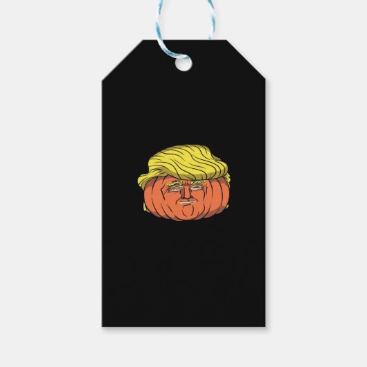 Donald Trumpkin Pumpking Cadeaulabel (Voorkant)