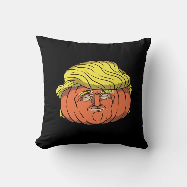 Donald Trumpkin Pumpking Kussen (Voorkant)
