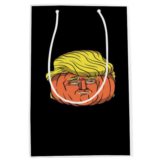 Donald Trumpkin Pumpking Medium Cadeauzakje (Voorkant)