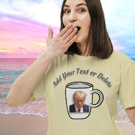 Donald Trump's Mugshot Custom Tekst Grappig Politi T-shirt