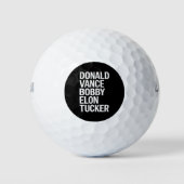 Donald Vance Bobby Elon & Tucker Golfballen (Voorkant)