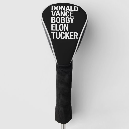 Donald Vance Bobby Elon & Tucker Golfheadcover (Voorkant)
