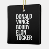 Donald Vance Bobby Elon & Tucker Keramisch Ornament (Links)