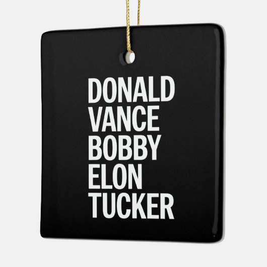 Donald Vance Bobby Elon & Tucker Keramisch Ornament (Links)