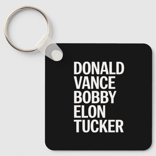 Donald Vance Bobby Elon & Tucker Sleutelhanger (Voorkant)