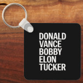 Donald Vance Bobby Elon & Tucker Sleutelhanger (Voorkant)