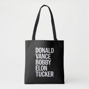 Donald Vance Bobby Elon & Tucker Tote Bag