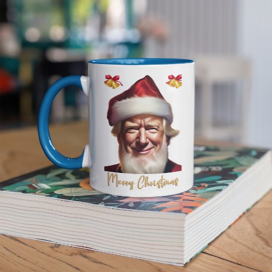 DONALD WENST JE EEN VROLIJK KERSTFEEST TWEEKLEURIGE KOFFIEMOK