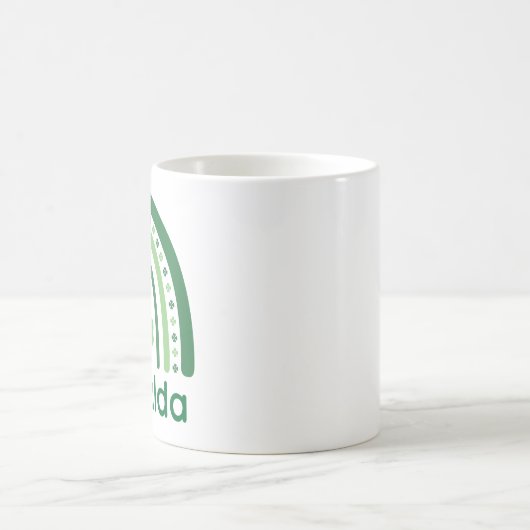 Donalda Name Clover Boho Rainbow Koffiemok (Center)