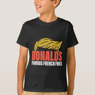 Donalds beroemde friet maakt frietjes groen t-shirt