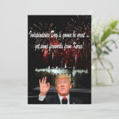 Donalds Koreaans vuurwerk: Happy 4th of July Kaart (Staand voorkant)