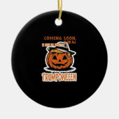 Donald's Trumpkin Pumpkin - Halloween Classic Keramisch Ornament (Voorkant)