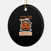 Donald's Trumpkin Pumpkin - Halloween Classic Keramisch Ornament (Links)