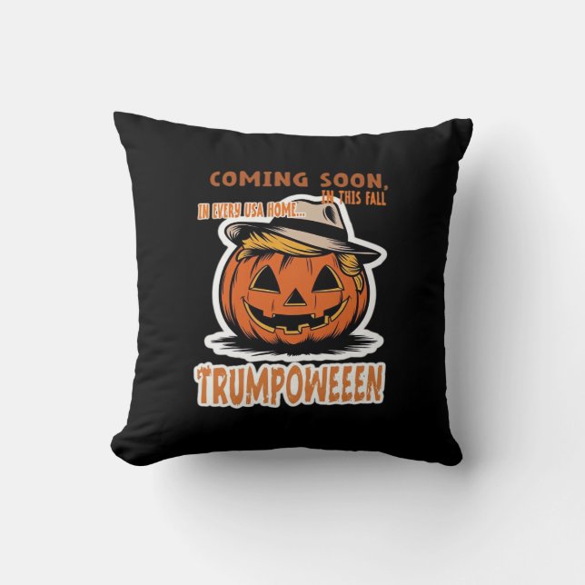 Donald's Trumpkin Pumpkin - Halloween Classic Kussen (Voorkant)
