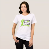 Donate Life Awareness Hero Support Thankful Unisex Tri-Blend Shirt (Voorkant volledig)