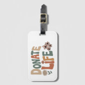 Donate Life BOHO Bagagelabel (Voorkant (verticaal))