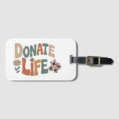 Donate Life BOHO Bagagelabel (Voorkant (horizontaal))