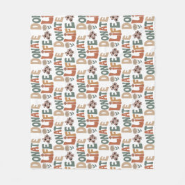 Donate Life BOHO Fleece Deken