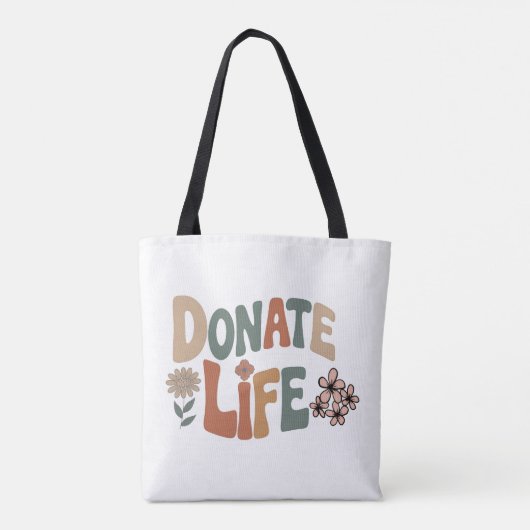 Donate Life BoHo Tote Bag (Achterkant)