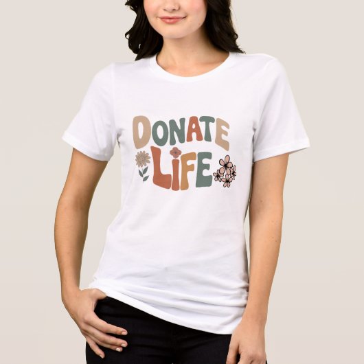 Donate Life BoHo Tri-Blend Shirt (Voorkant)