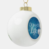 Donate Life Keramische Bal Ornament (Links)